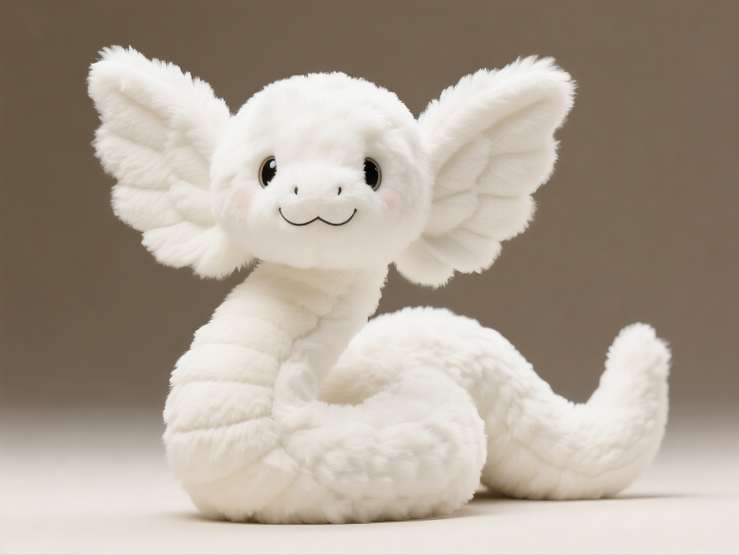 BoBo the Gentle White Serpent · Hug Me Plush - Zumorld Limited Edition